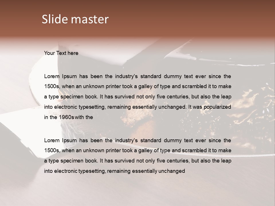 Chocolate Cake PowerPoint Template