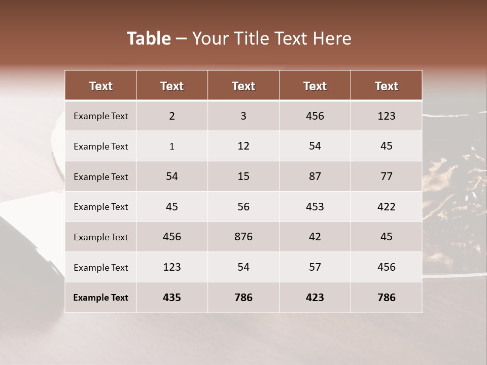 Chocolate Cake PowerPoint Template