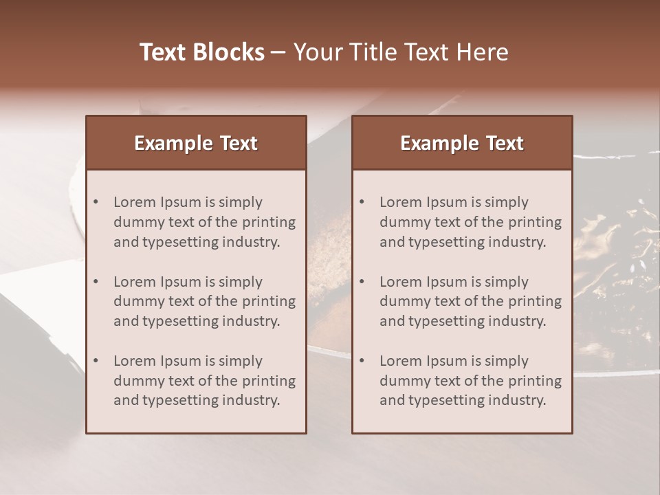 Chocolate Cake PowerPoint Template