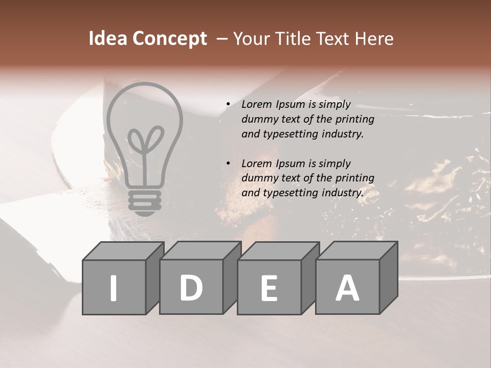 Chocolate Cake PowerPoint Template