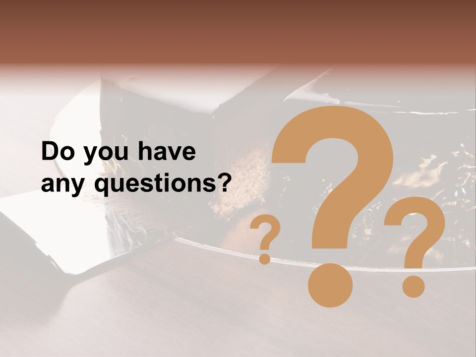 Chocolate Cake PowerPoint Template