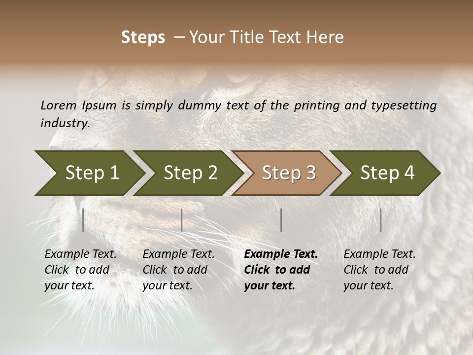 Leo Lioness PowerPoint Template