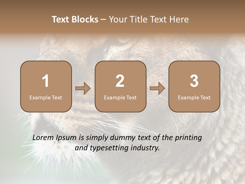 Leo Lioness PowerPoint Template