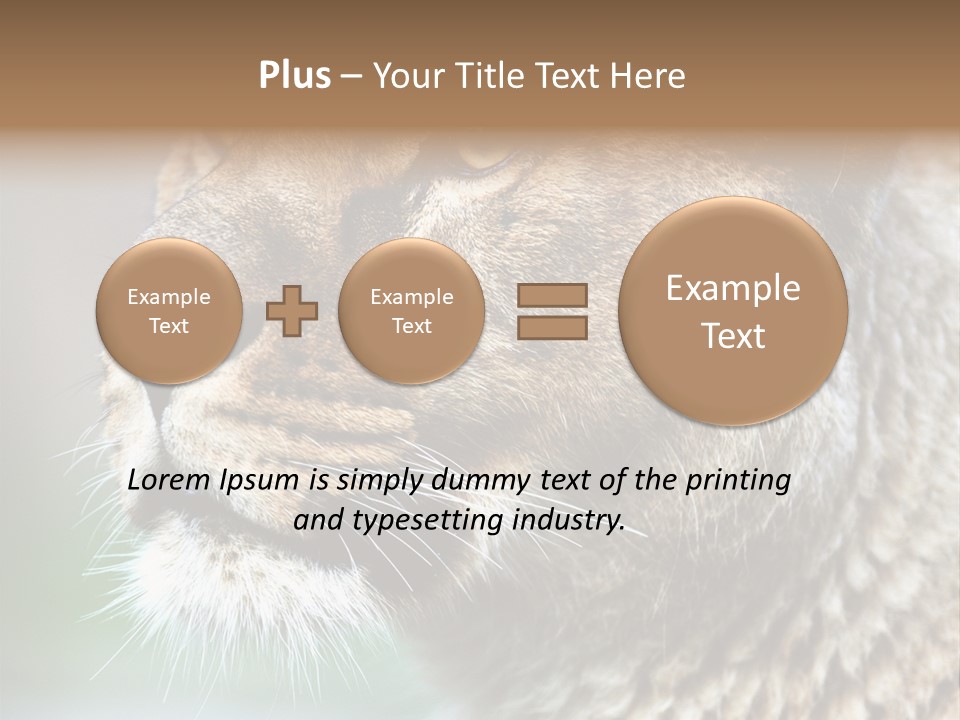 Leo Lioness PowerPoint Template