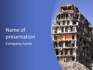 Residential Steel Break PowerPoint Template