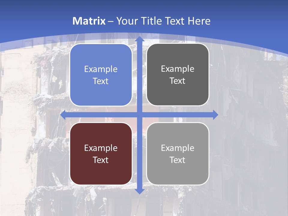 Residential Steel Break PowerPoint Template