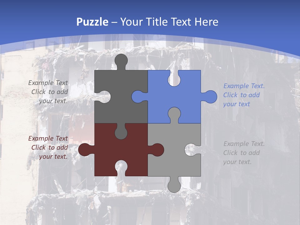 Residential Steel Break PowerPoint Template