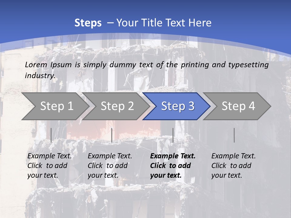 Residential Steel Break PowerPoint Template