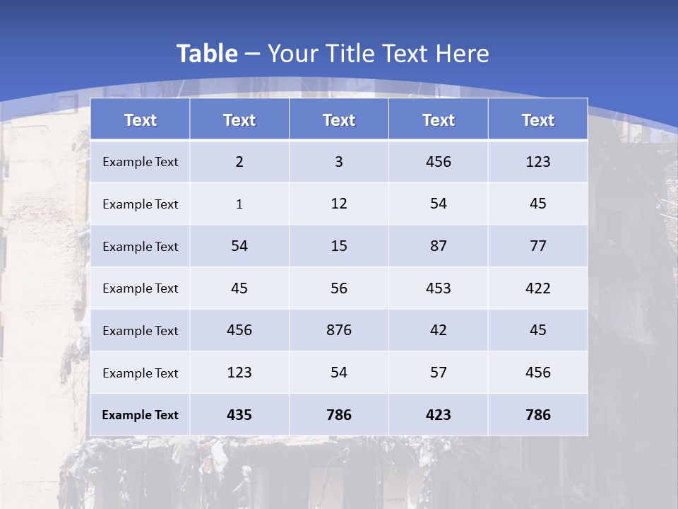 Residential Steel Break PowerPoint Template
