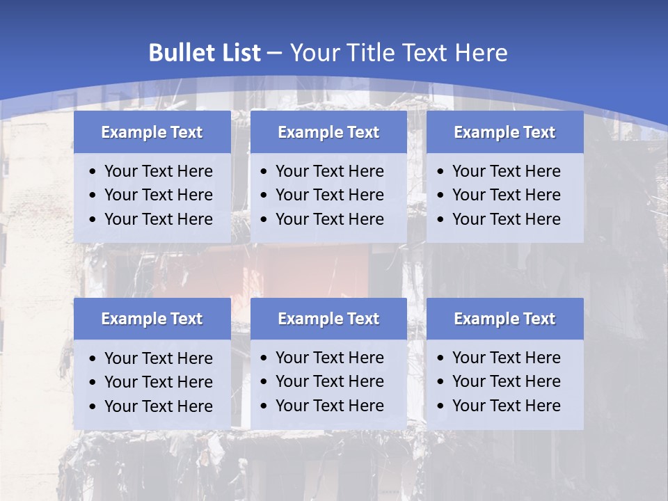 Residential Steel Break PowerPoint Template