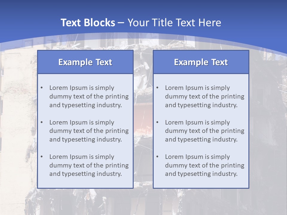 Residential Steel Break PowerPoint Template