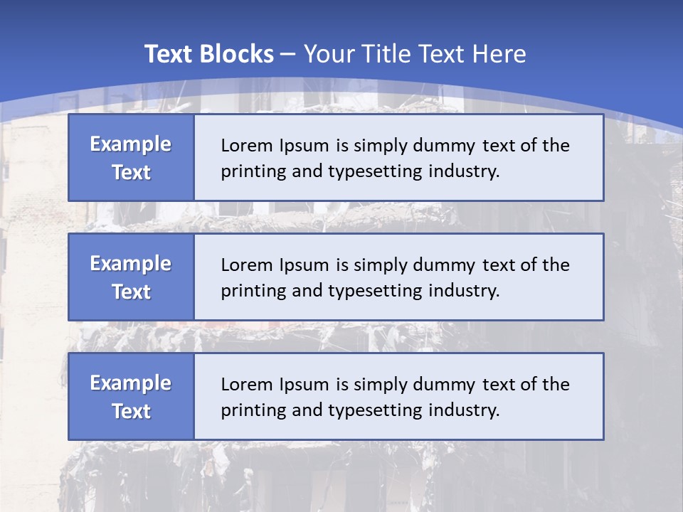 Residential Steel Break PowerPoint Template