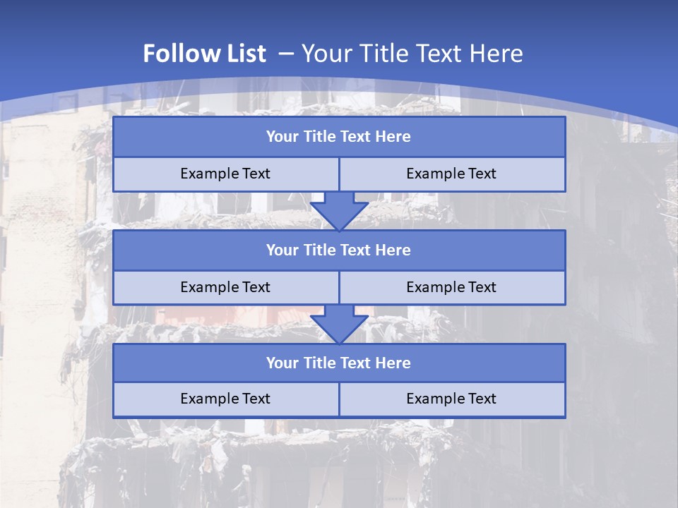 Residential Steel Break PowerPoint Template