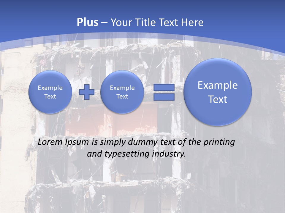 Residential Steel Break PowerPoint Template