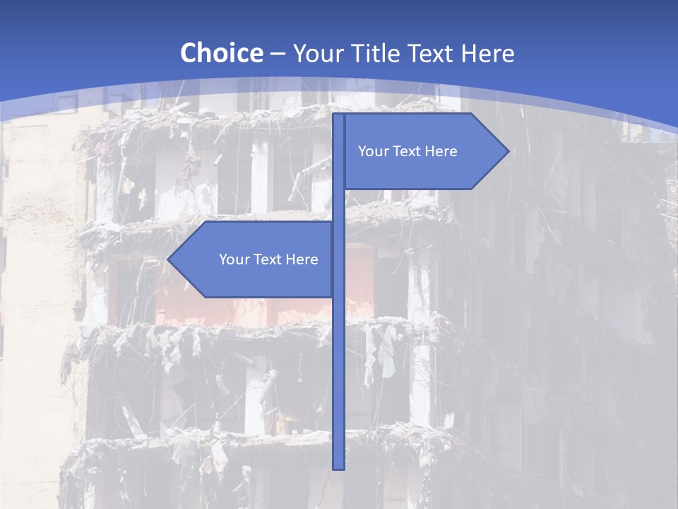 Residential Steel Break PowerPoint Template