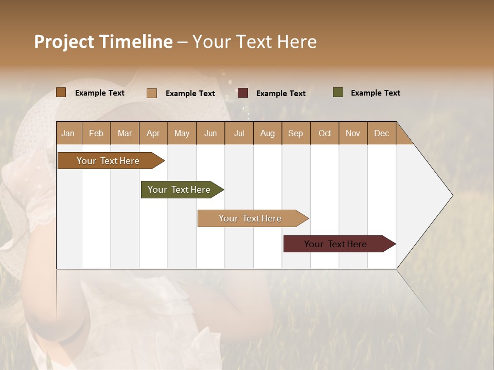 Little Girl Blowing Bubbles PowerPoint Template