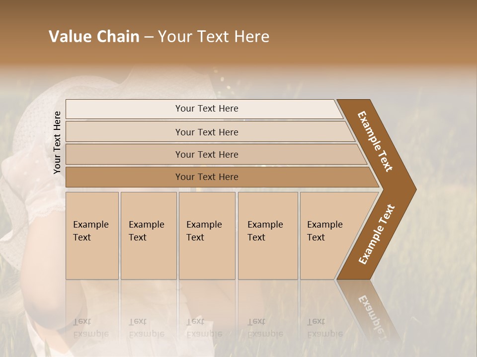 Little Girl Blowing Bubbles PowerPoint Template