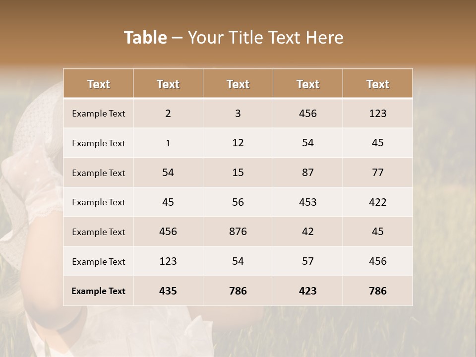 Little Girl Blowing Bubbles PowerPoint Template