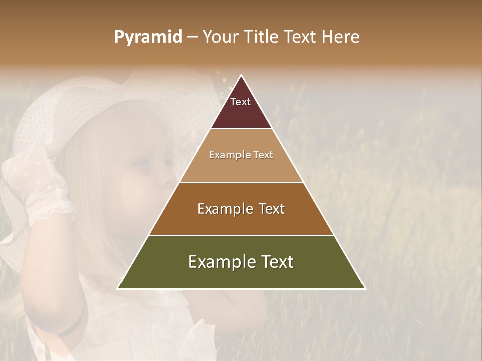 Little Girl Blowing Bubbles PowerPoint Template