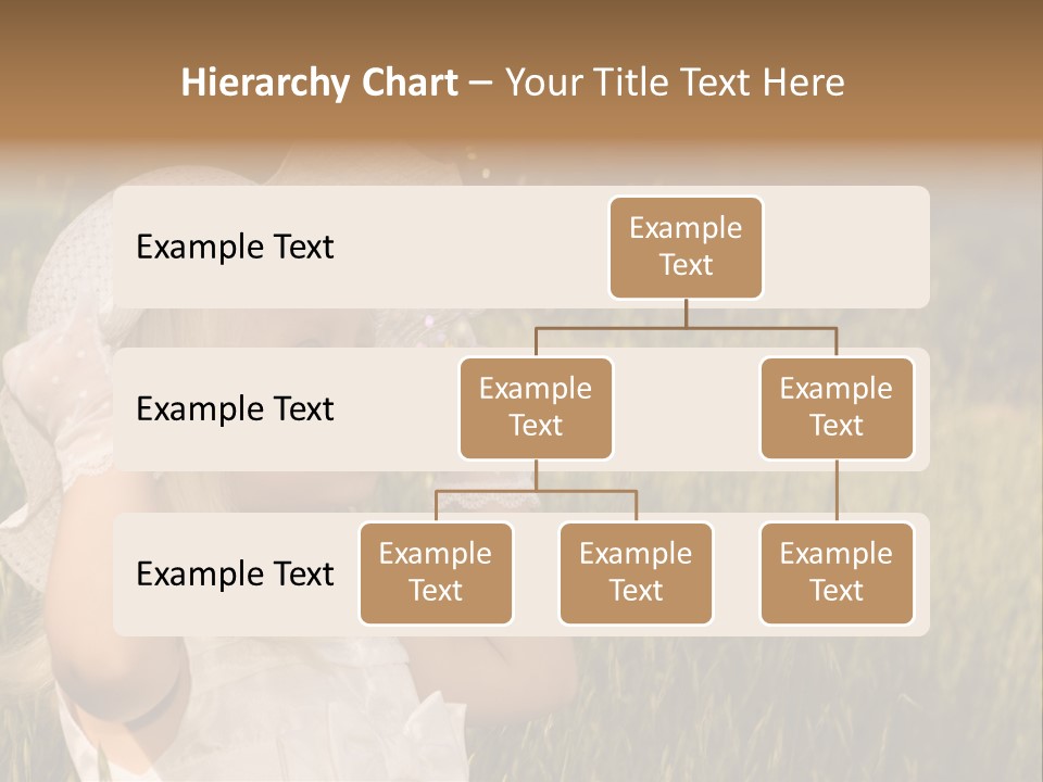 Little Girl Blowing Bubbles PowerPoint Template