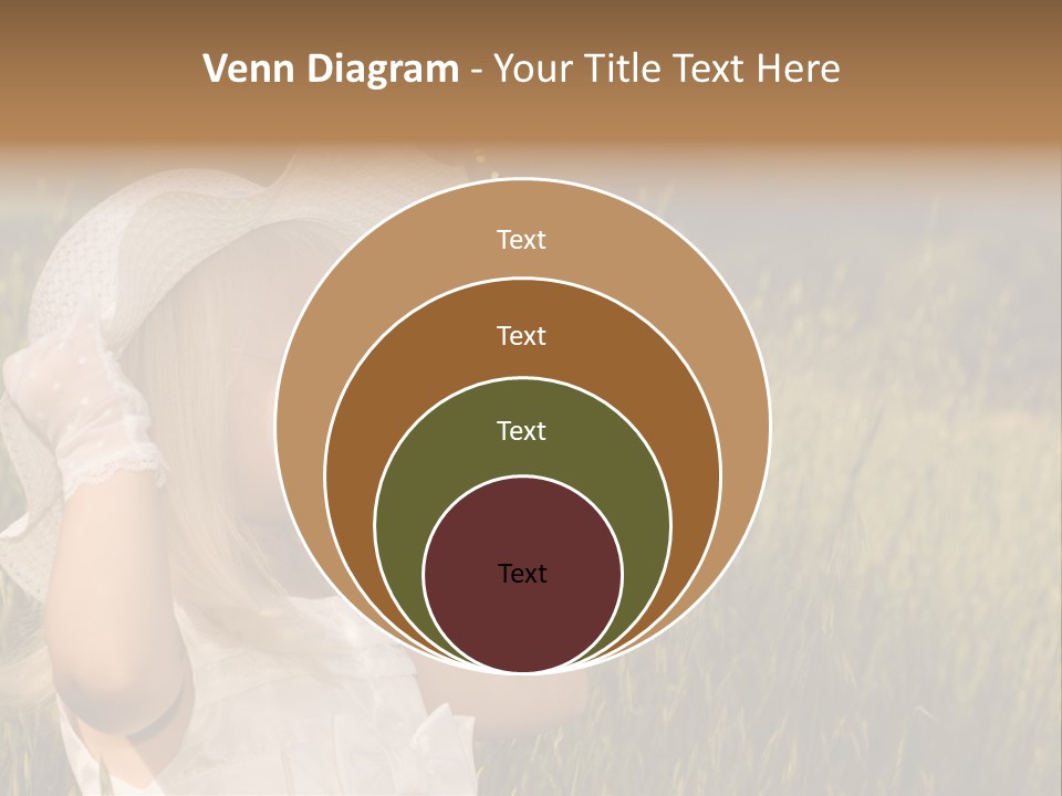 Little Girl Blowing Bubbles PowerPoint Template