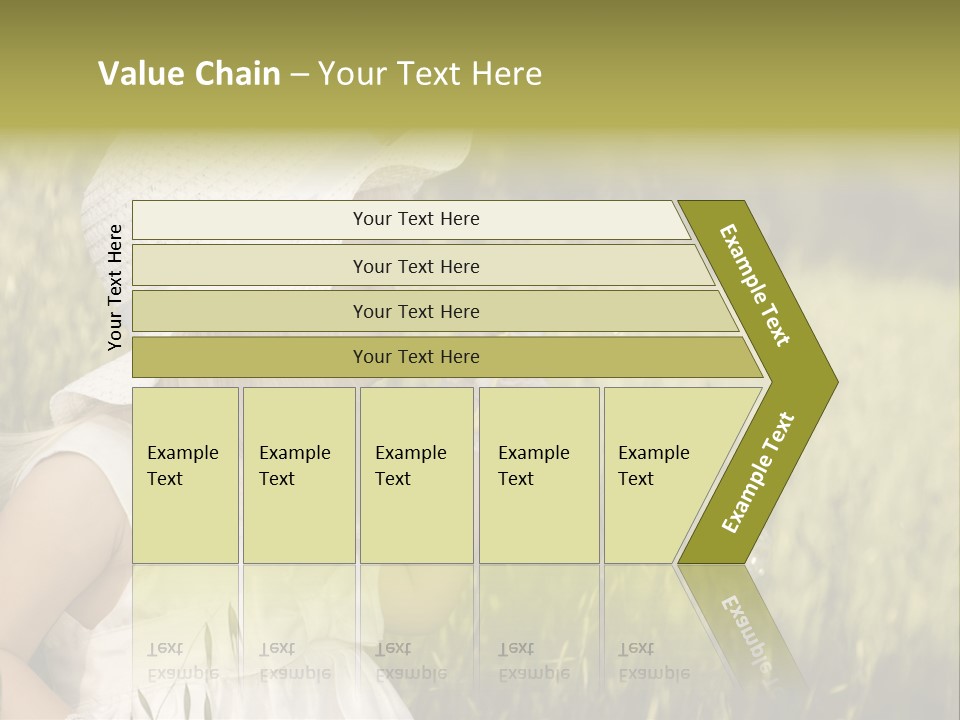 Cute Baby In White Dress PowerPoint Template