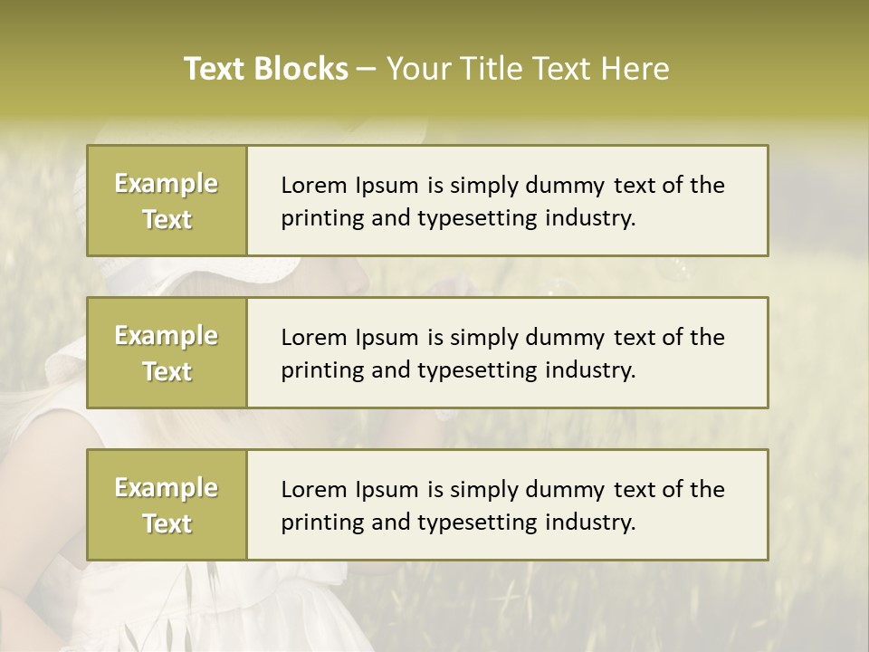 Cute Baby In White Dress PowerPoint Template