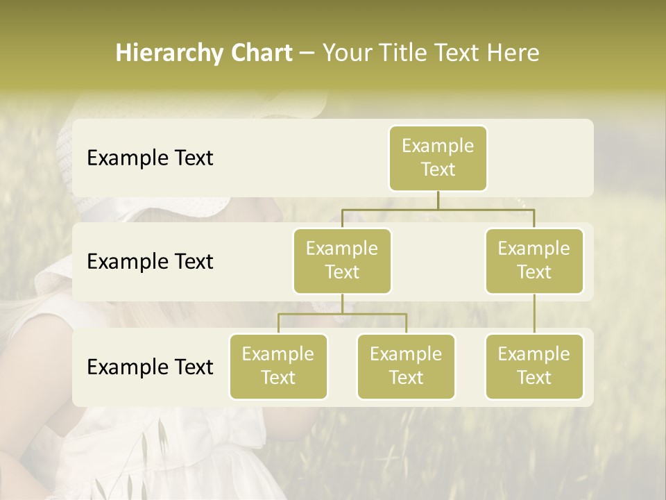 Cute Baby In White Dress PowerPoint Template