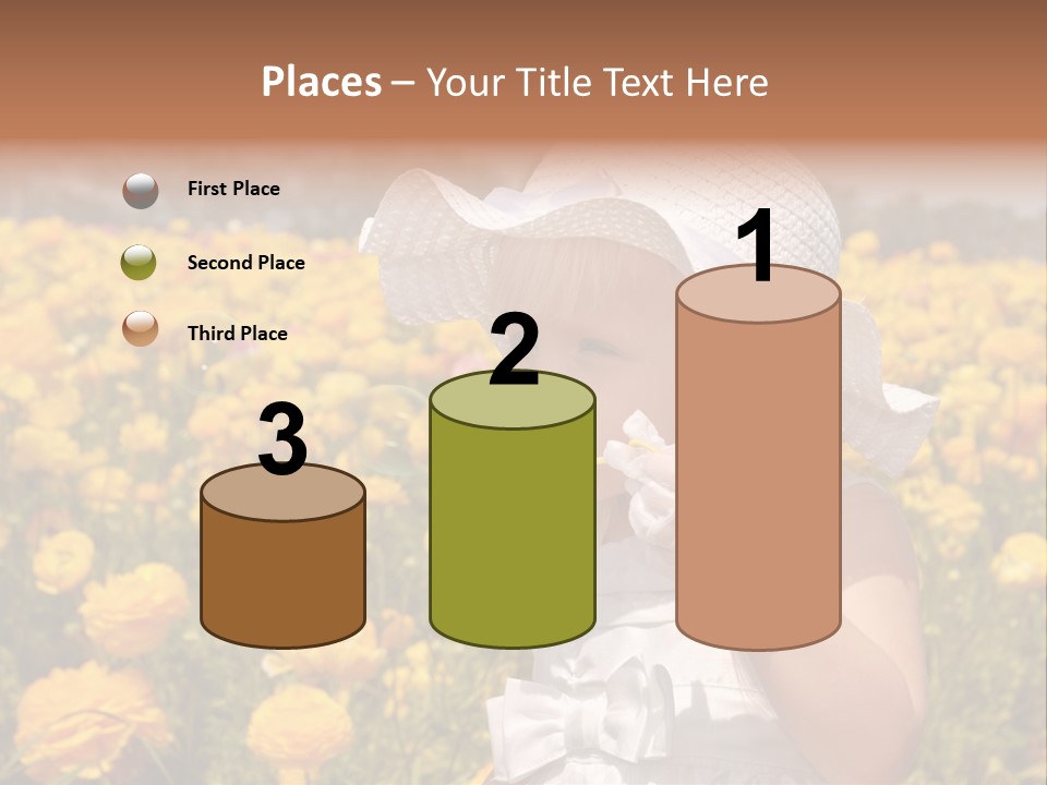 Little Child Blowing Bubbles PowerPoint Template