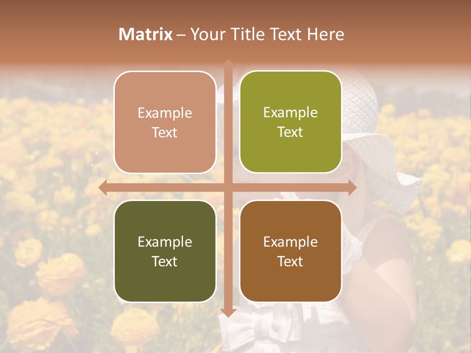 Little Child Blowing Bubbles PowerPoint Template