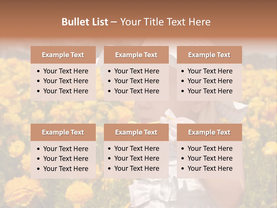 Little Child Blowing Bubbles PowerPoint Template