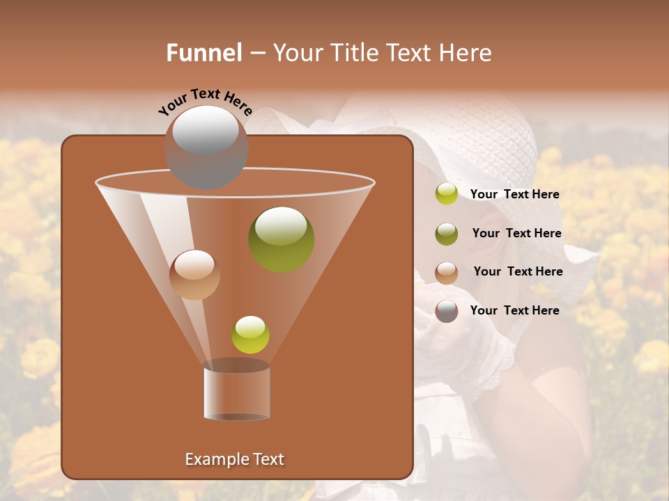 Little Child Blowing Bubbles PowerPoint Template