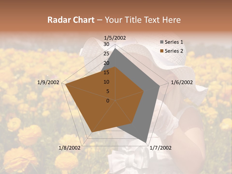 Little Child Blowing Bubbles PowerPoint Template