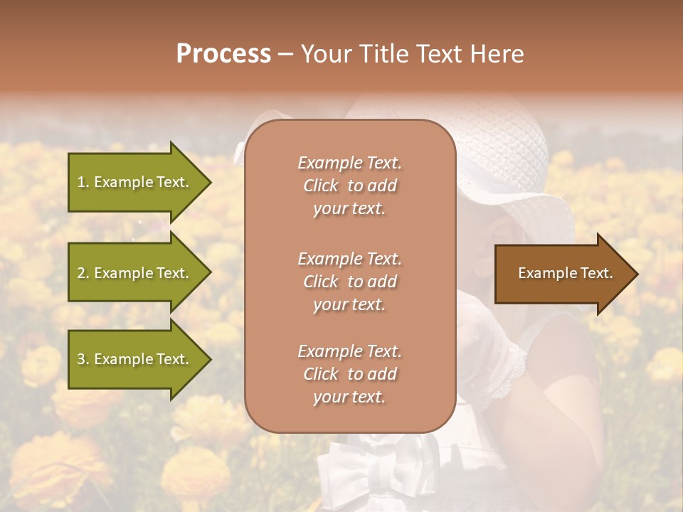 Little Child Blowing Bubbles PowerPoint Template