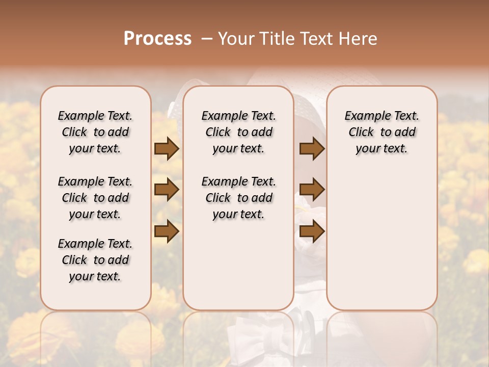 Little Child Blowing Bubbles PowerPoint Template
