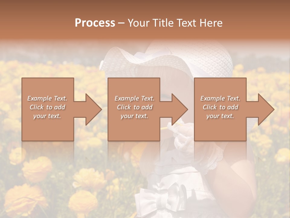 Little Child Blowing Bubbles PowerPoint Template