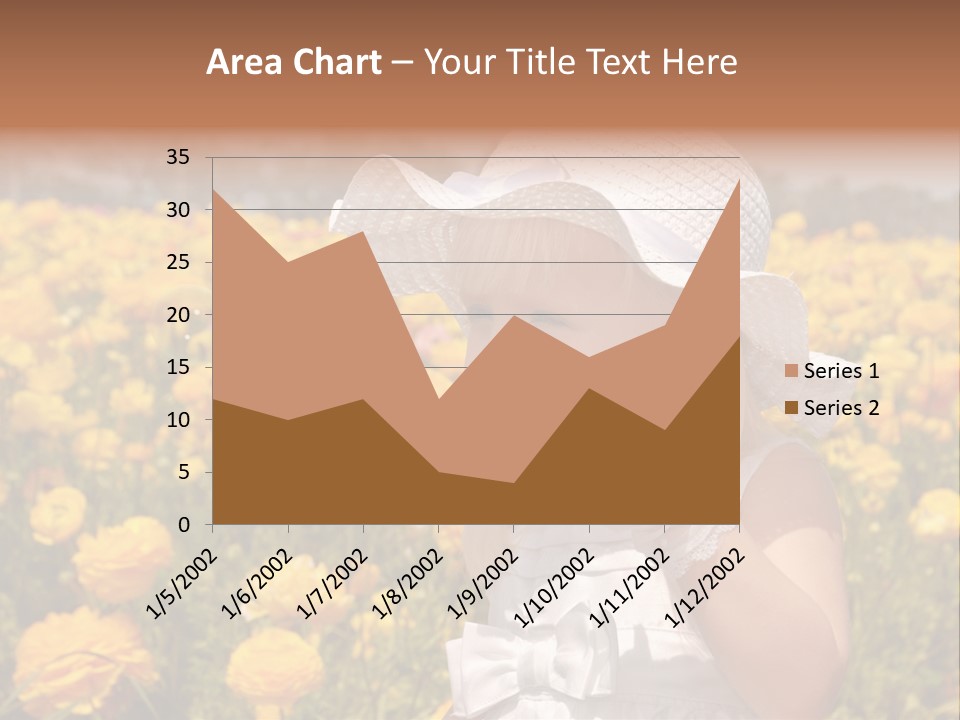 Little Child Blowing Bubbles PowerPoint Template