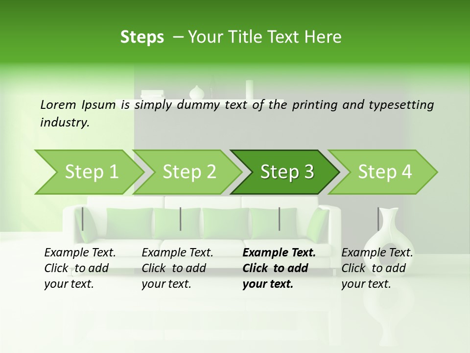 Green Interior PowerPoint Template