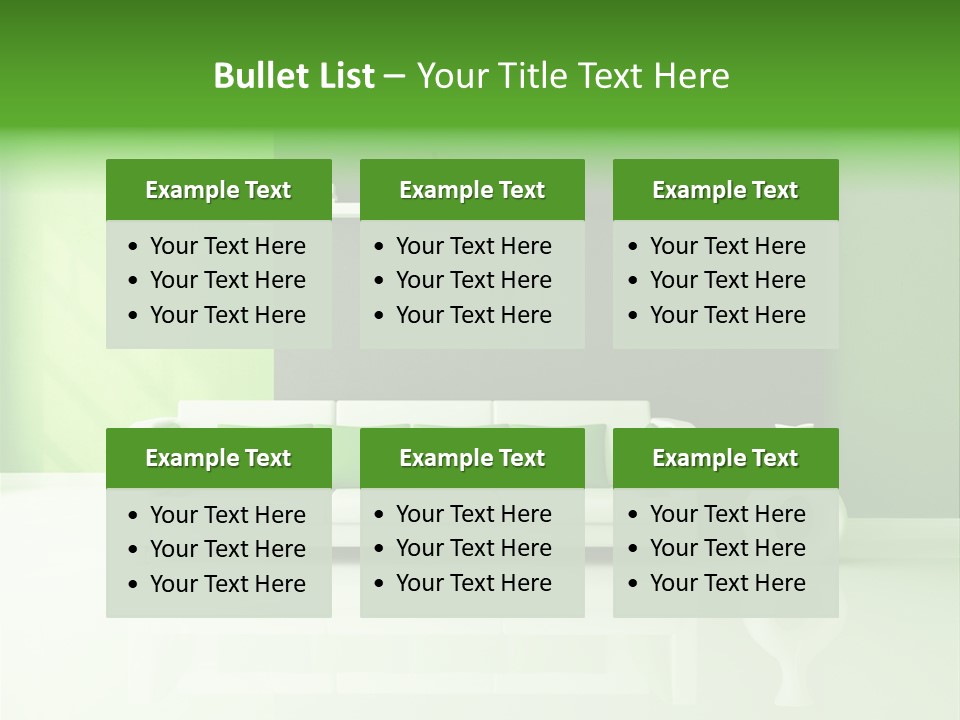 Green Interior PowerPoint Template