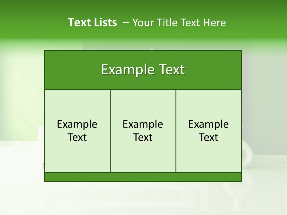 Green Interior PowerPoint Template