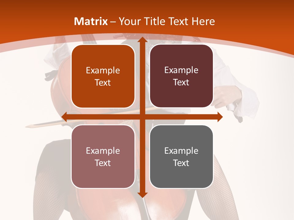 Girl Playing Cello PowerPoint Template