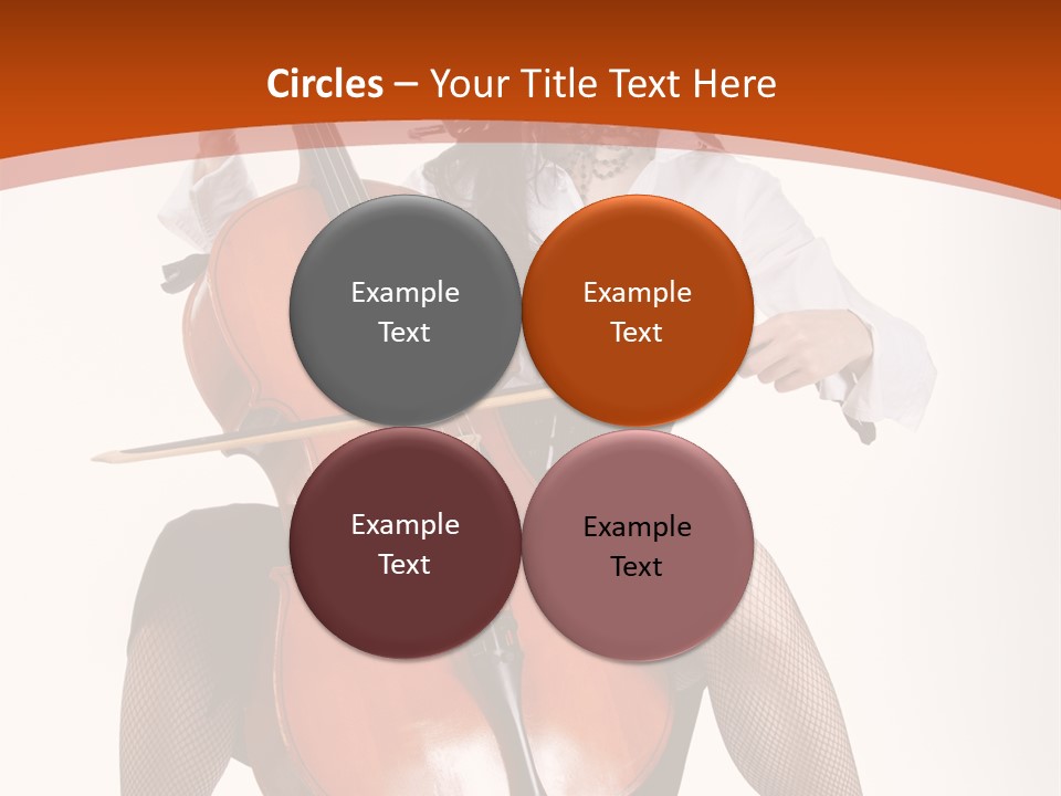 Girl Playing Cello PowerPoint Template