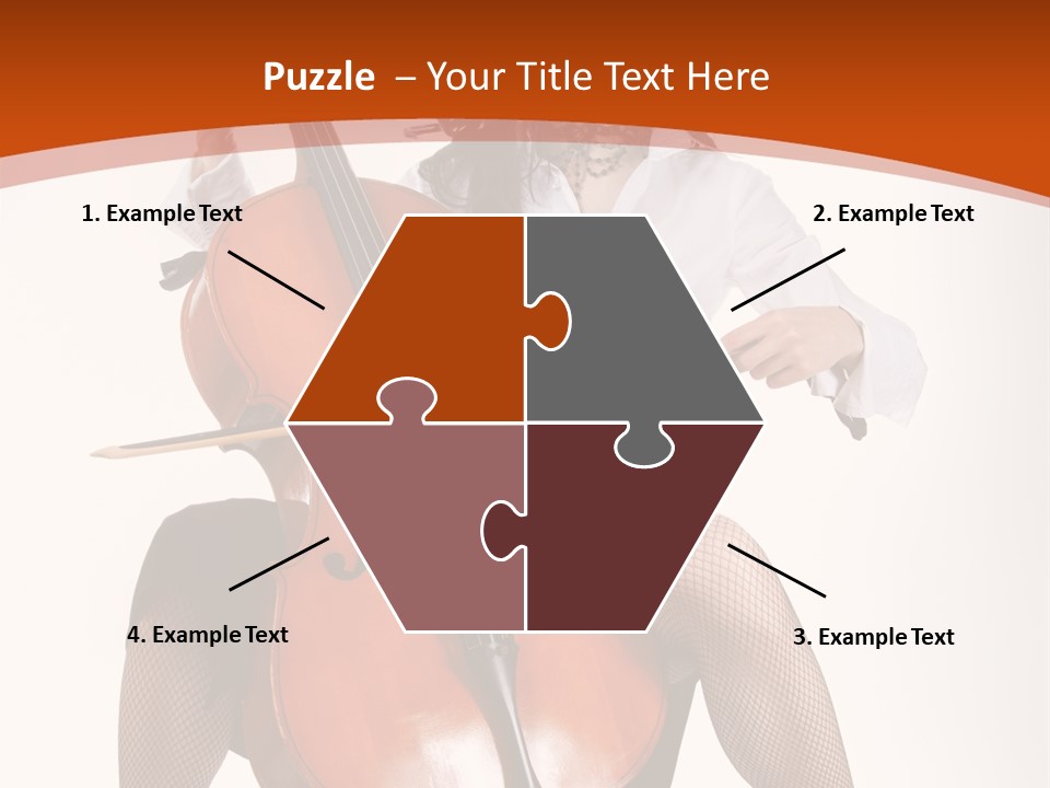 Girl Playing Cello PowerPoint Template