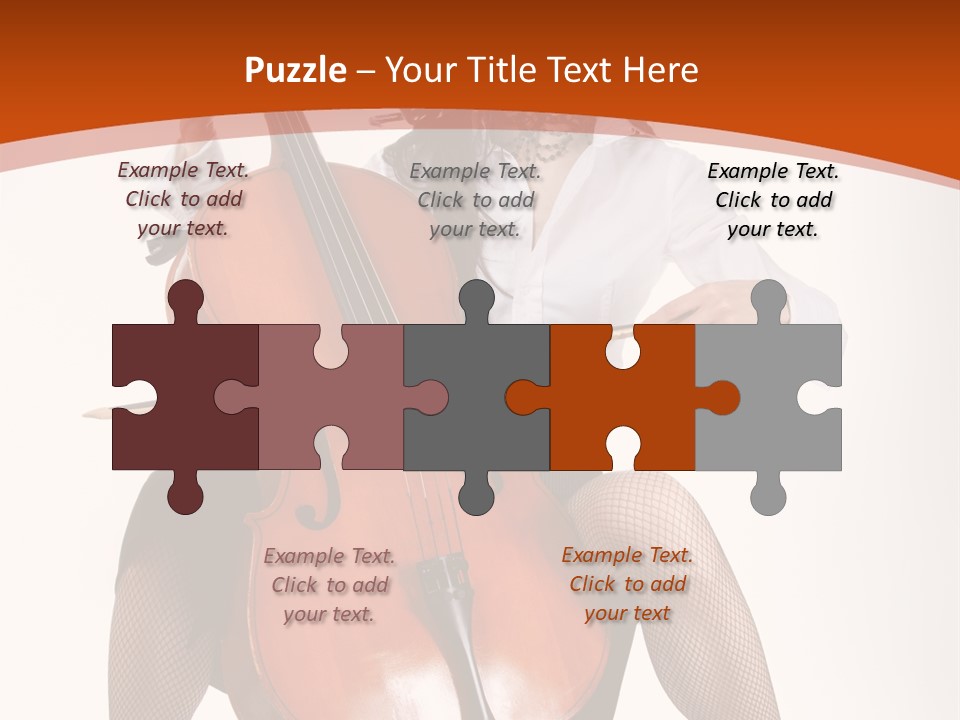 Girl Playing Cello PowerPoint Template