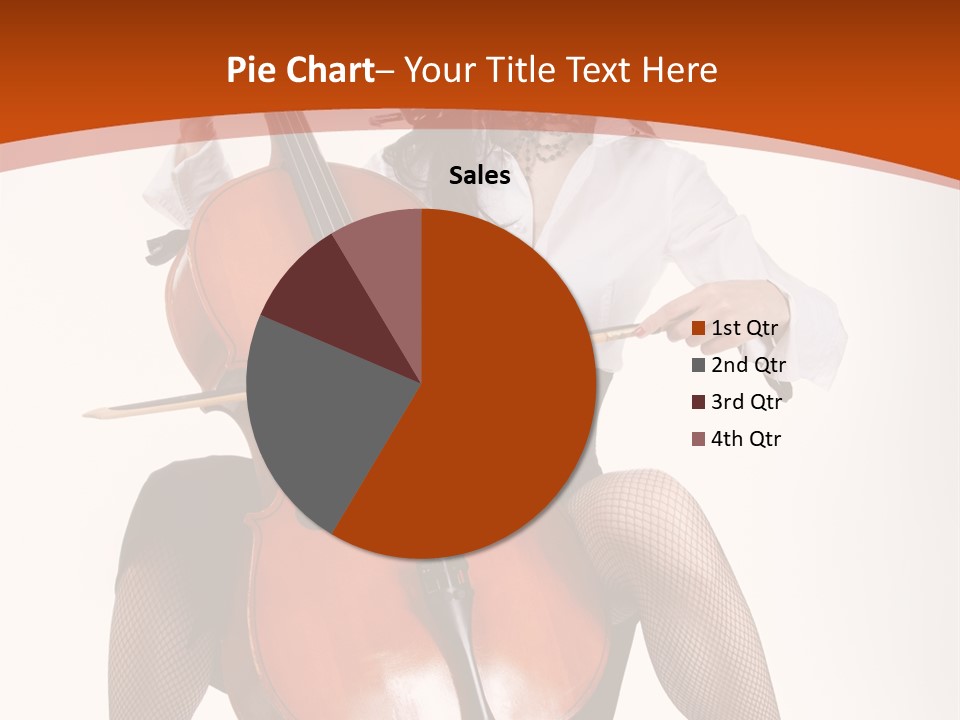 Girl Playing Cello PowerPoint Template