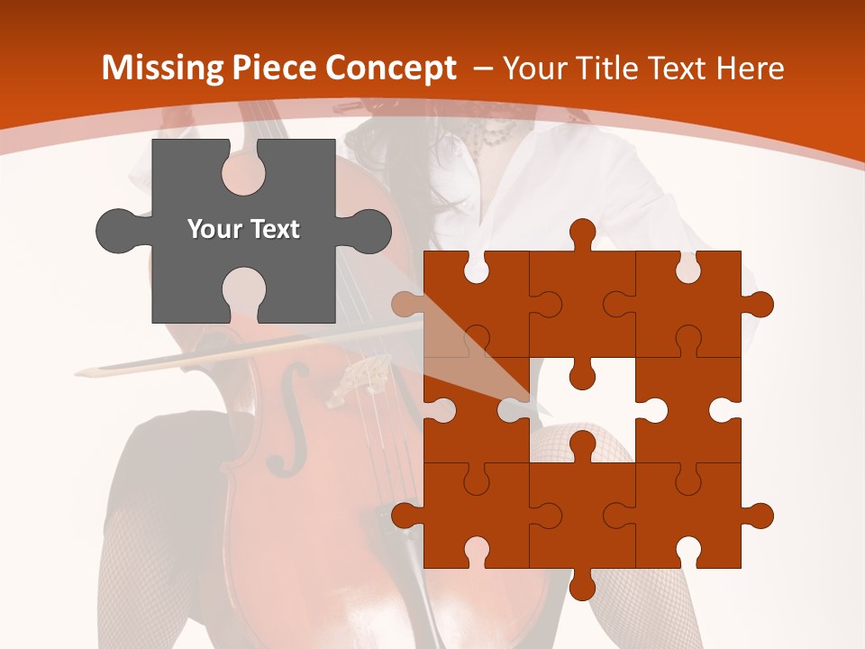 Girl Playing Cello PowerPoint Template