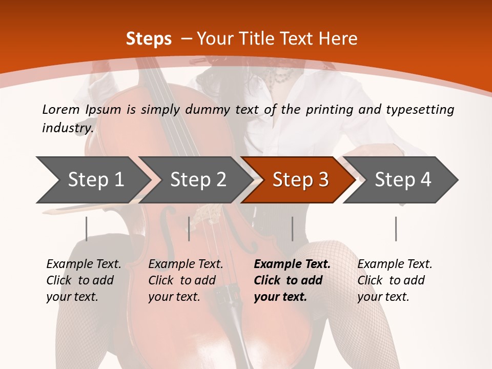 Girl Playing Cello PowerPoint Template