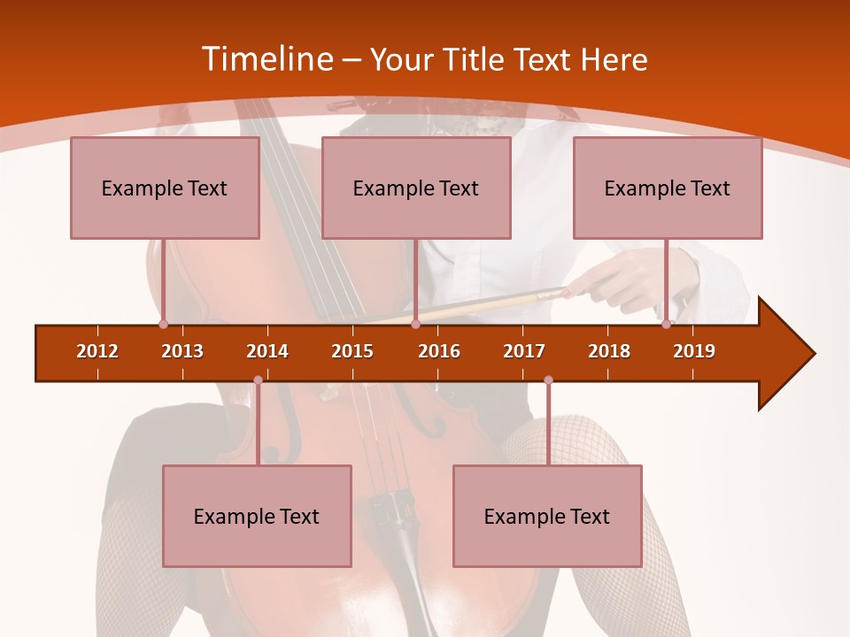 Girl Playing Cello PowerPoint Template