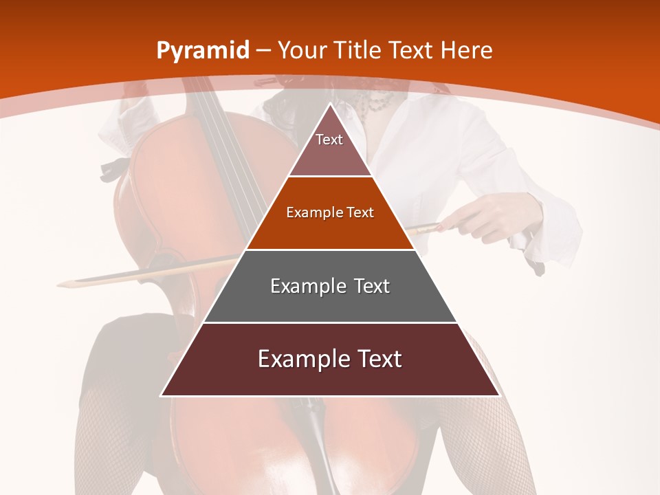 Girl Playing Cello PowerPoint Template