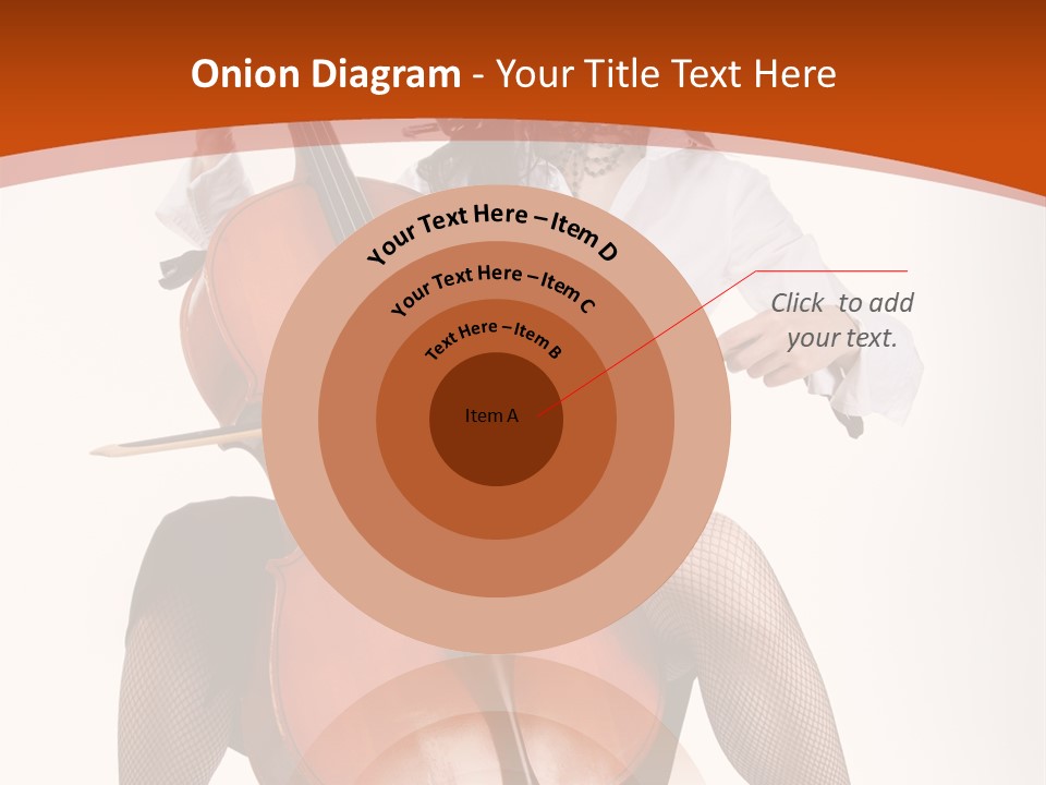 Girl Playing Cello PowerPoint Template